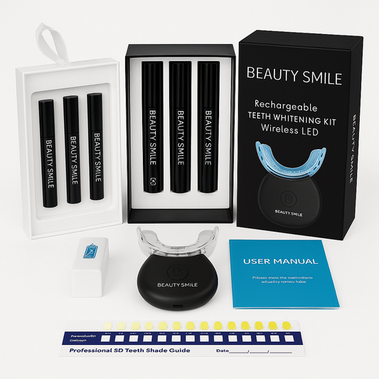 Kit de blanchiment des dents Light & Bright avec lampe et gel - Beauty Smile ©
