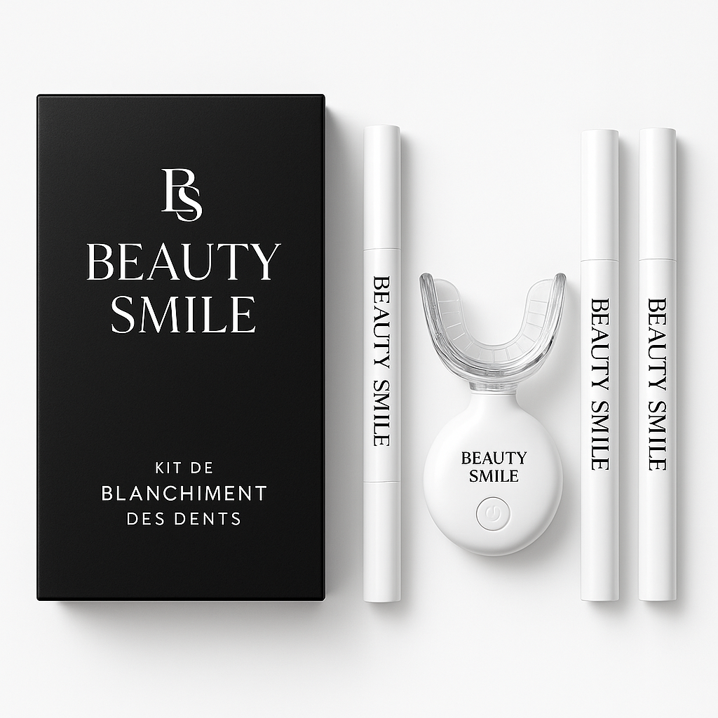 Kit de blanchiment des dents Light & Bright avec lampe et gel - Beauty Smile ©